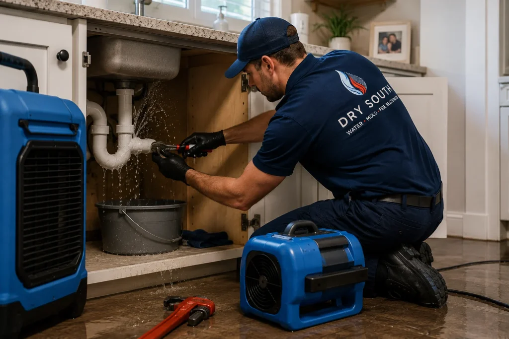 Appliance Leak Cleanup