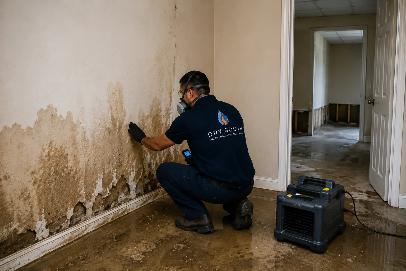 Water Damage before