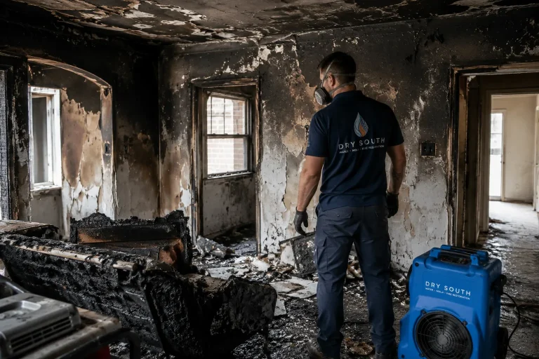 Fire damage before